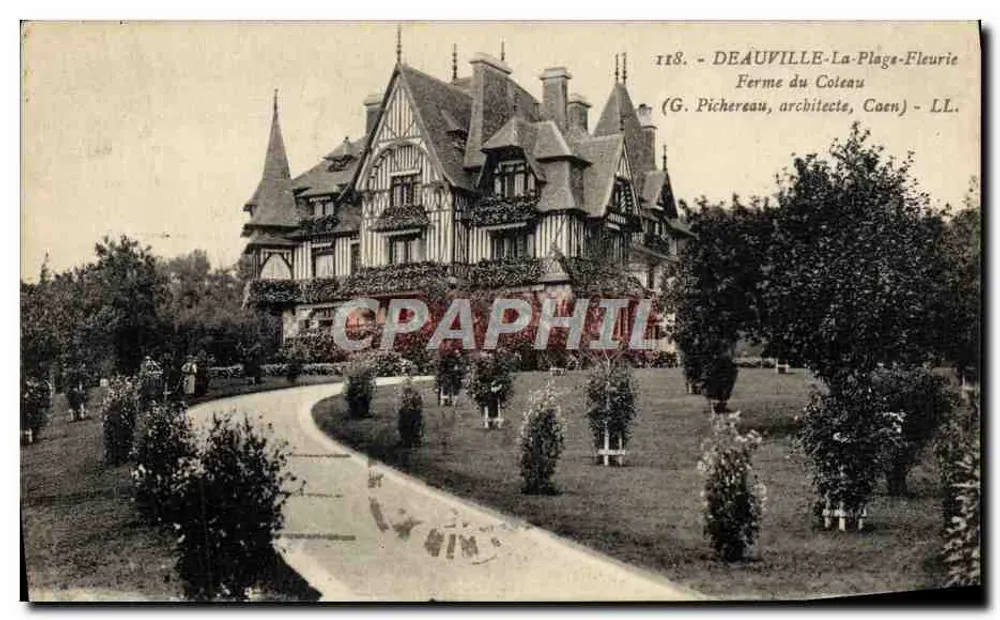 Deauville-La-Plage-Fleurie — Ferme du Coteau — G. Pichereau, Architekt, Caen — LL. Nr. 118 - Vorderseite