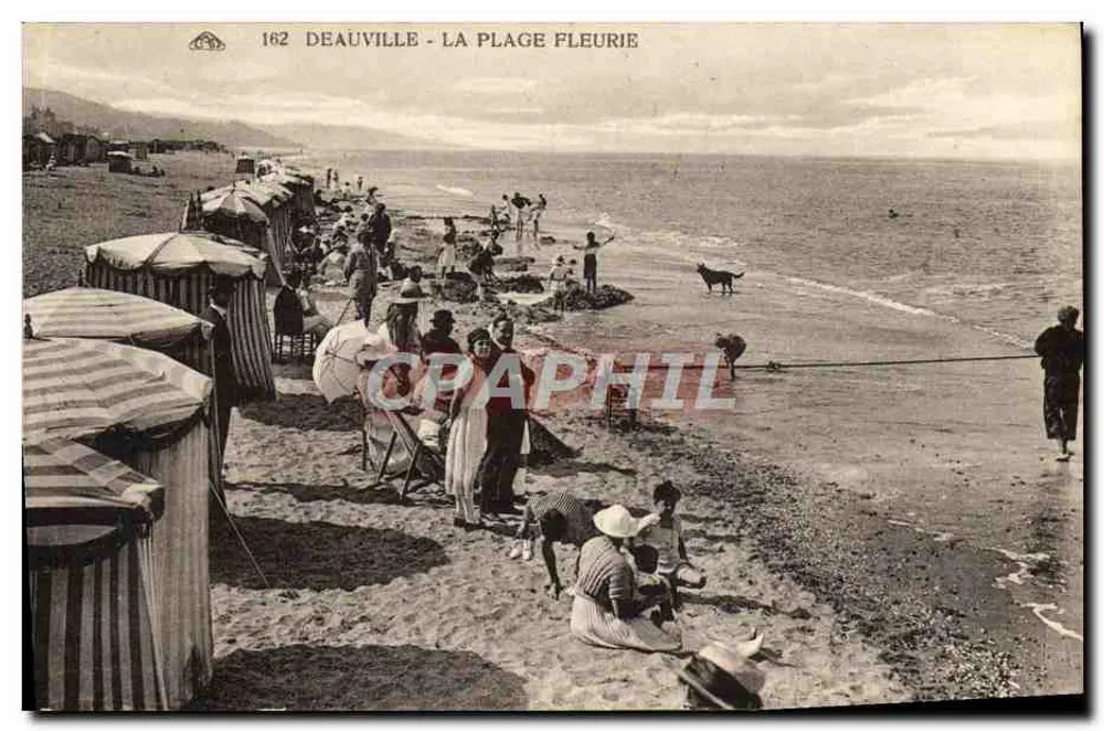Deauville - A Praia Florida — série 162 — editor C.P. (Cia. dos Artes Fotográficas de Deauville) - Frente