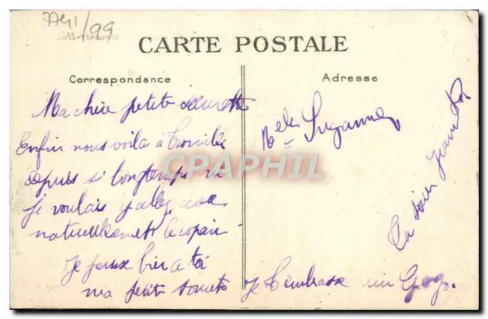 Deauville — Le Casino et Normandy-Hôtel — G. F., Le Havre, n°445 - Verso