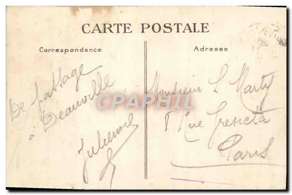 Deauville — Das Casino und das Hotel Normandy — G. F., Le Havre - Rückseite