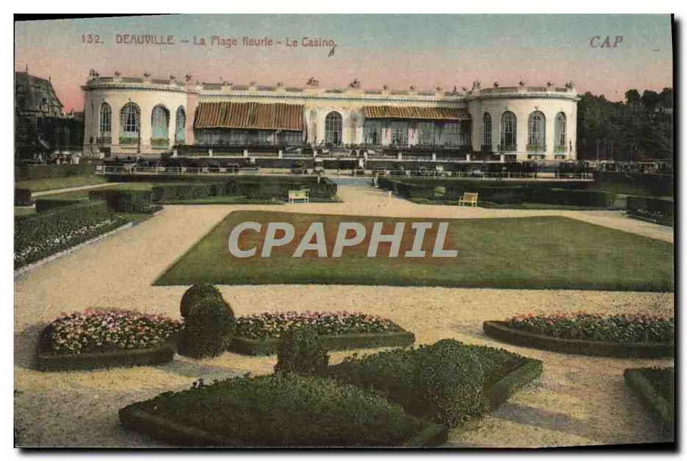 Deauville — La Plage fleurie — Le Casino - Recto