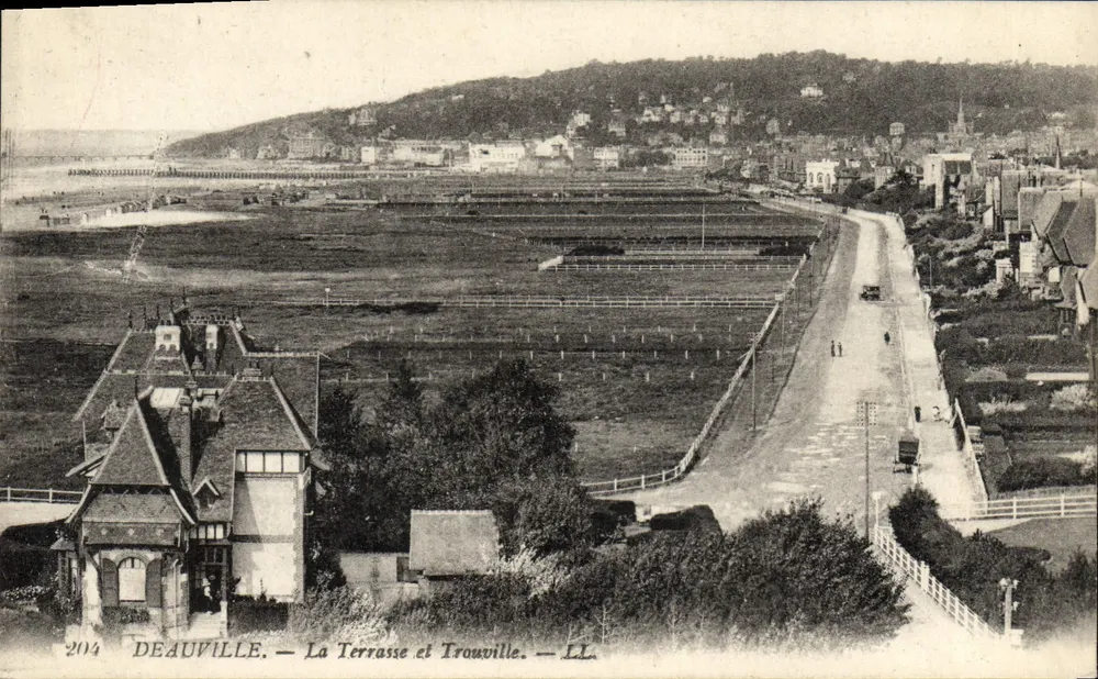 Deauville — Die Terrasse und Trouville — LL — n°204 - Vorderseite
