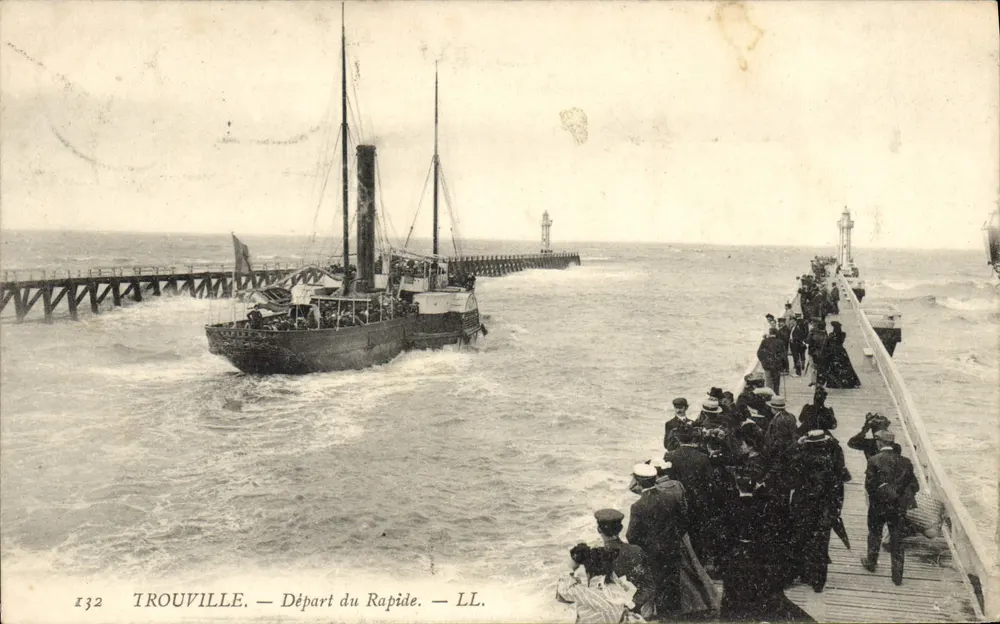 Trouville — Salida del Rapido — LL. n° 132 - Anverso