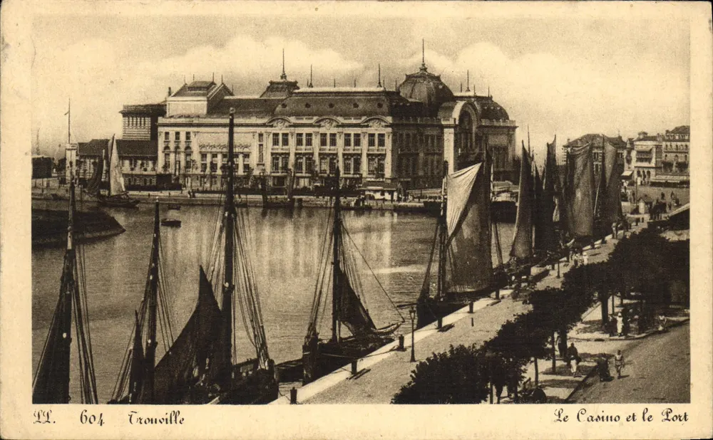 Trouville — Das Casino und der Hafen — LL. 604 - Vorderseite