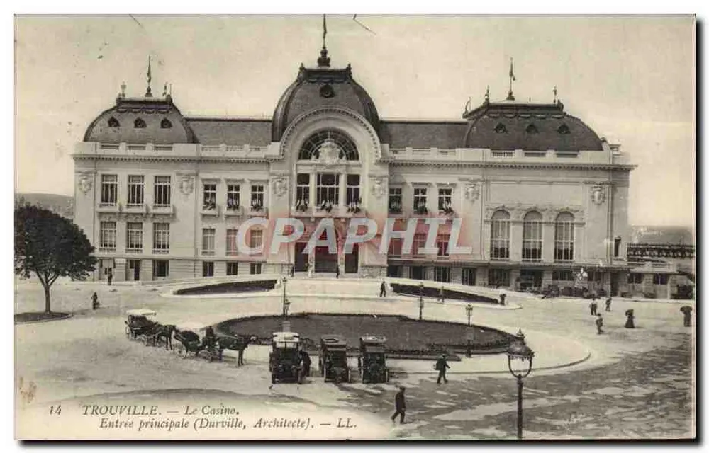 TROUVILLE — Das Casino. Haupteingang (Durville, Architekt). — LL. — N°14 - Vorderseite