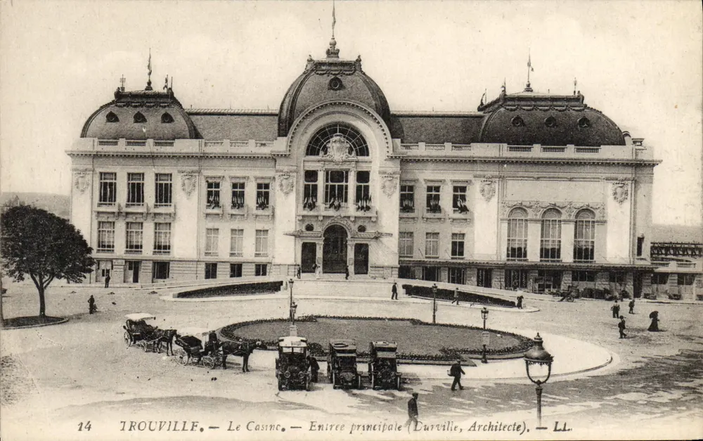 TROUVILLE — Le Casino — Entrée principale (Durville, Architecte) — LL. - Recto