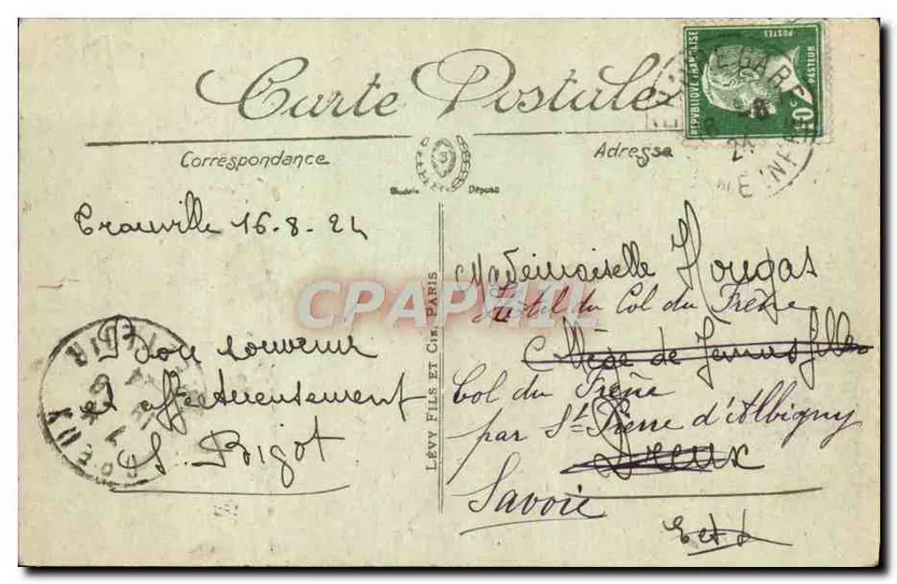 Trouville — Der Casino von der Mole aus gesehen — LL. n°96 - Rückseite