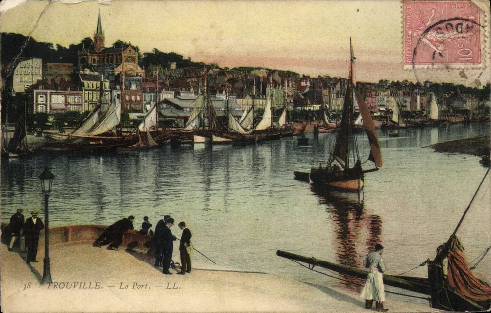 TROUVILLE — Le Port — LL. — Éditeur LL. — N° 38 - Frente