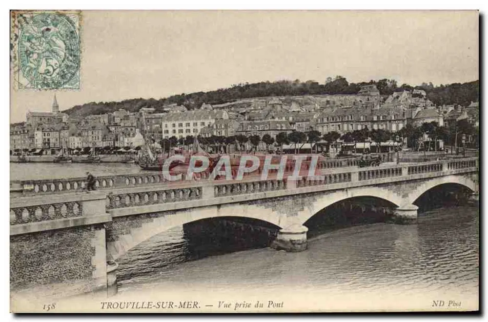 TROUVILLE-SUR-MER — Ansicht vom Pont — ND Pibot, n° 158 - Vorderseite