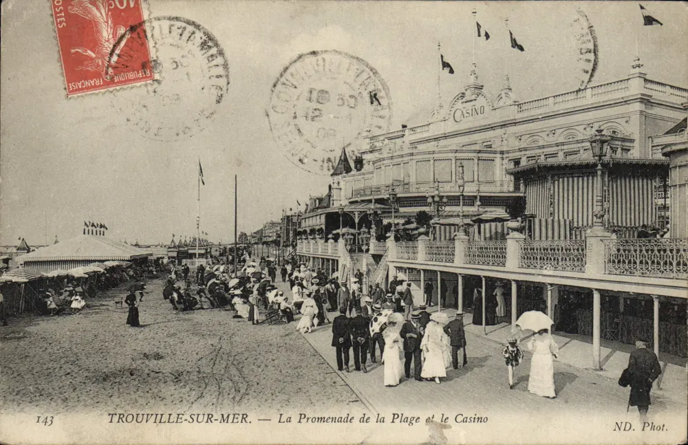Trouville-sur-Mer — Die Promenade am Strand und das Casino — ND. Phot. n°143 - Vorderseite