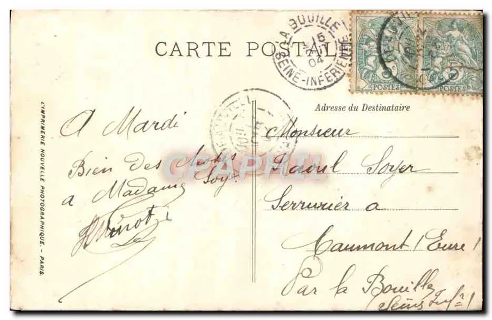Trouville — Les Jutées — LL. - Verso