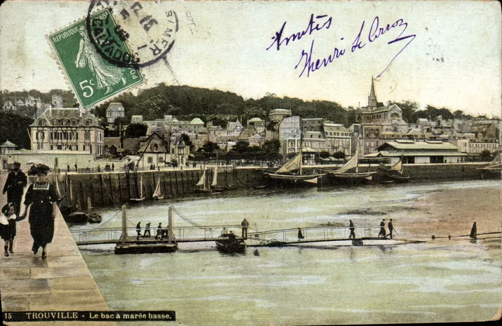 Trouville - O bote durante maré baixa — editor anônimo, n°15 - Frente