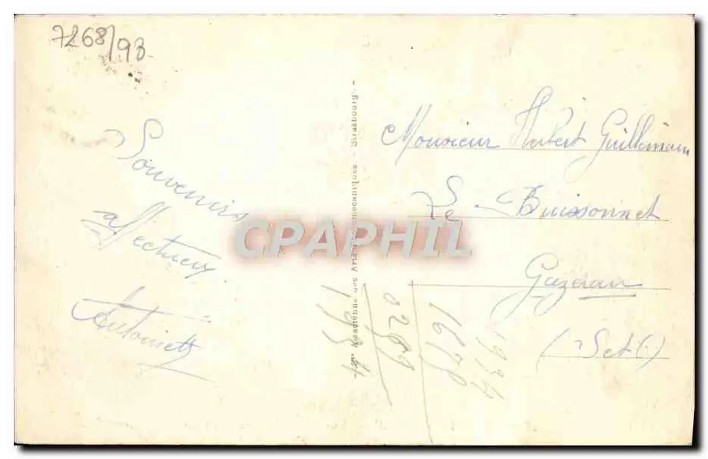 Trouville — Allgemeiner Blick zur Strand — Verleger A. L. B. Nr. 633 - Rückseite