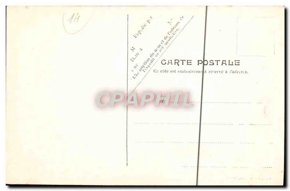 Trouville — Passage du bac pour Deauville à marée basse — V. P. Paris No. 30 - Verso