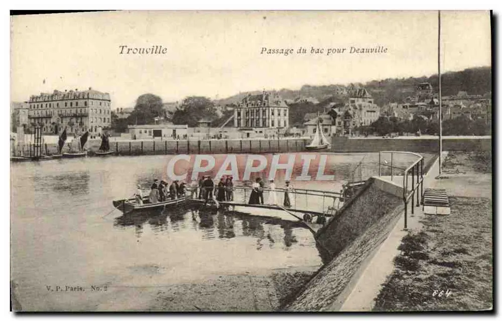 Trouville — Fähre nach Deauville — V.P. Paris, Nr. 2 - Vorderseite