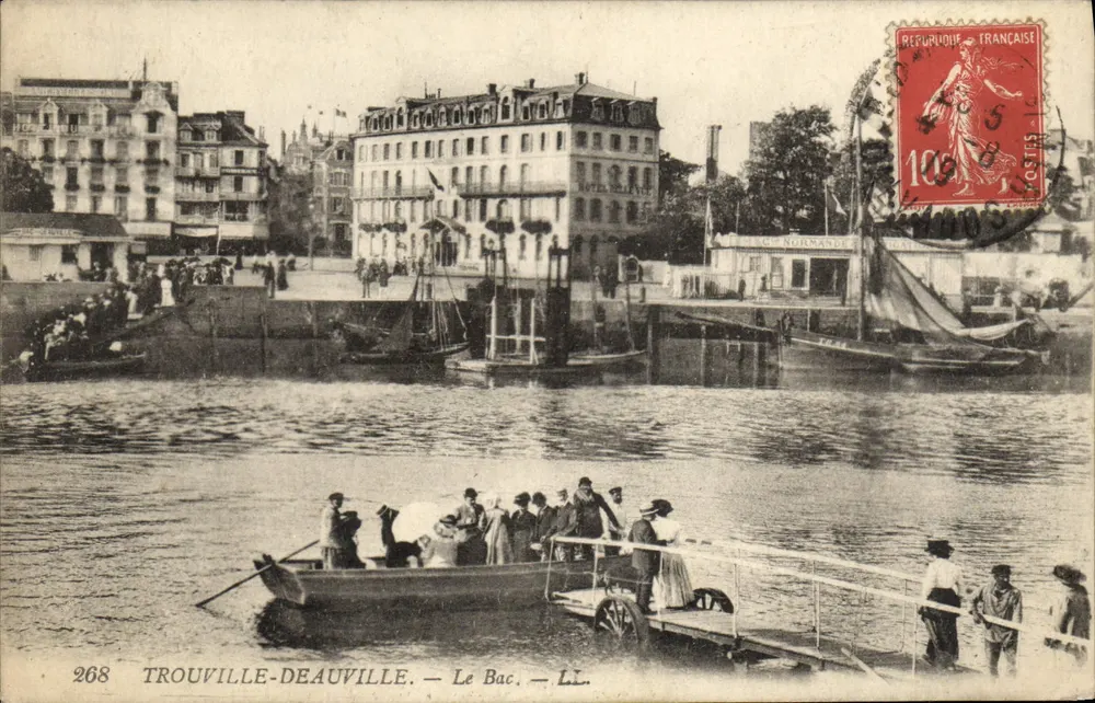 Trouville-Deauville — Le Bac — Lévy Fil & Cie, n°268 - Frente