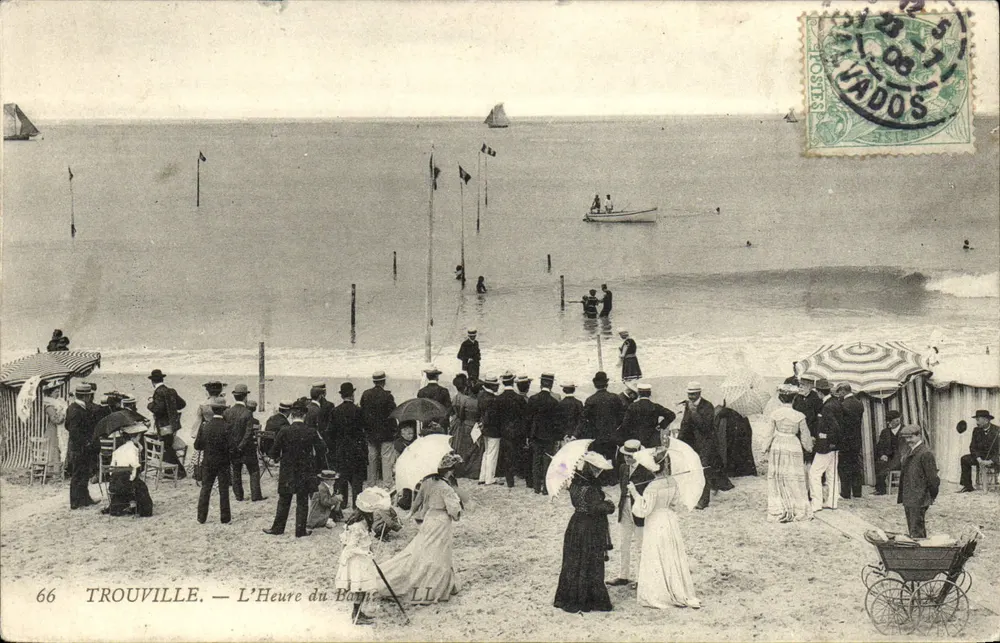 Trouville — A Hora do Banho — LL, n°66 - Frente