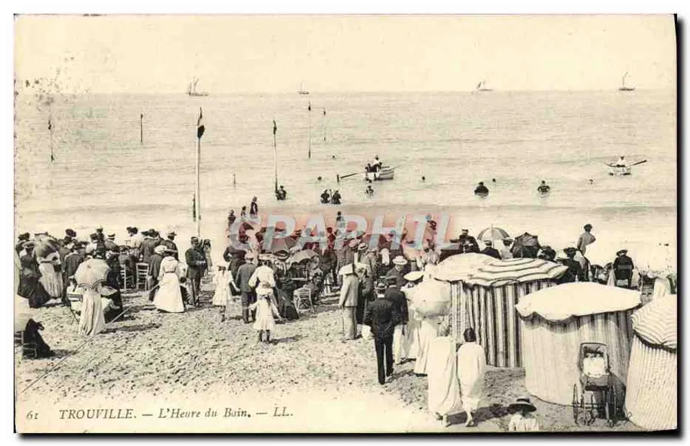 Trouville — The Bathing Hour — LL. n°61 - Front
