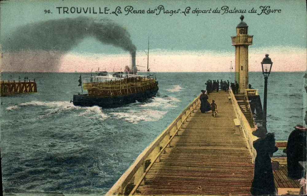 Trouville — Die Königin der Strände. Der Abfahrt des Havre-Boots — n° 96 - Vorderseite