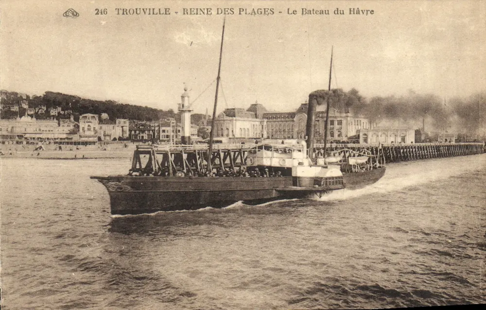 Trouville - Königin der Strände - Das Schiff von Le Havre - Vorderseite