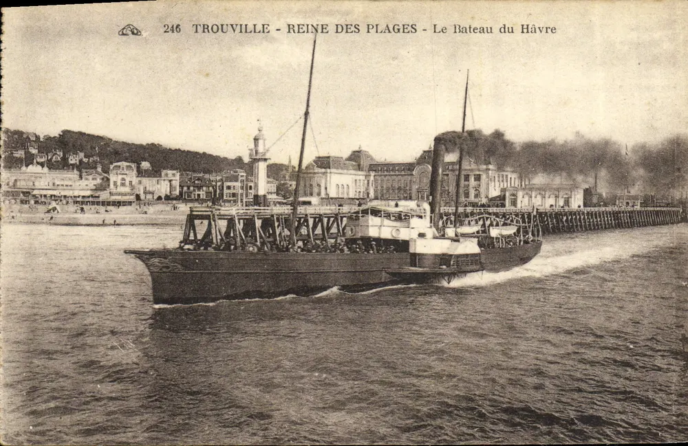 Trouville - Königin der Strände - Das Schiff aus Le Havre - Vorderseite