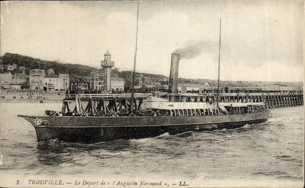 Trouville — Der Abfahrt des Augustin Normand — LL. - Vorderseite
