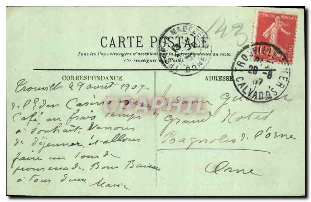 Trouville — Anlegung des Schiffs aus Le Havre — LL. — n°55 - Rückseite