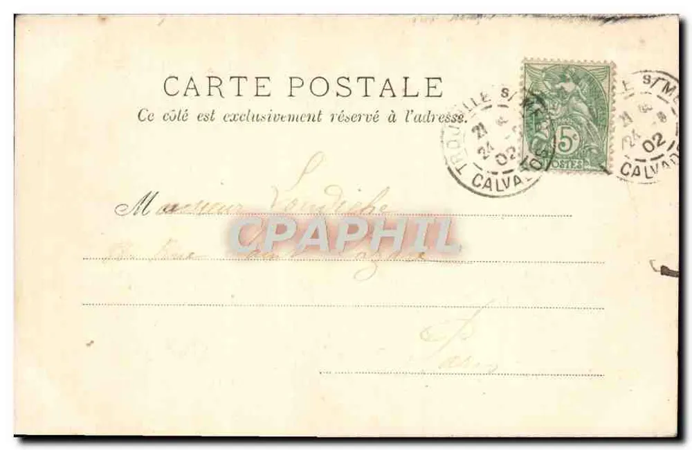Trouville — Ansicht vom Culvaire — Nr. 27 - Rückseite