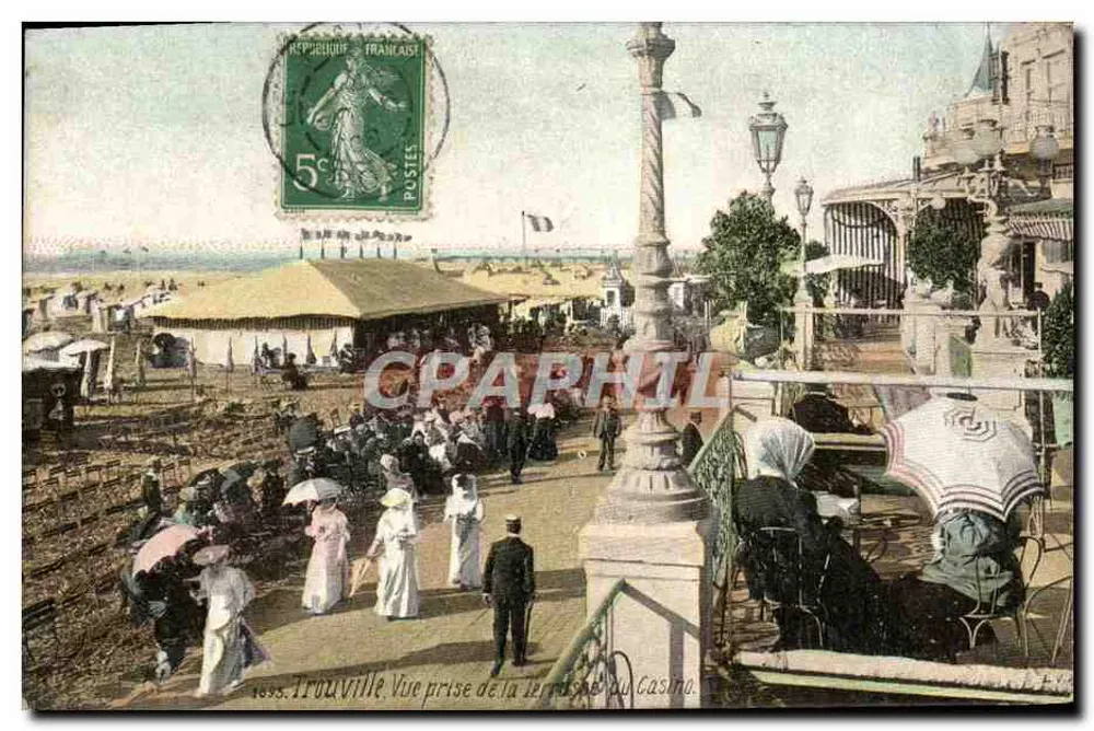 Trouville — Ansicht vom Terrassenbereich des Casinos — Verleger nicht sichtbar - Vorderseite