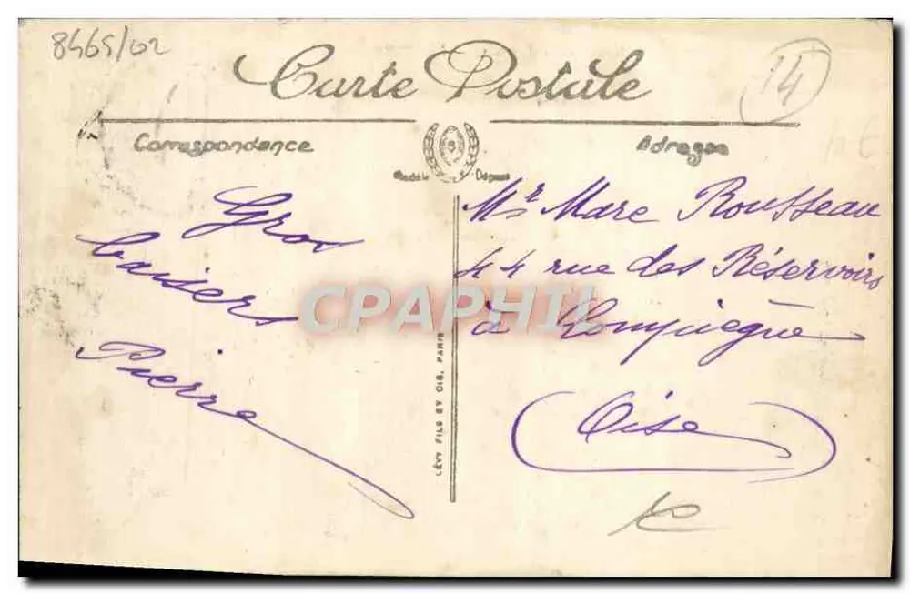 Trouville — Das Casino und die Touques — LL. - Rückseite