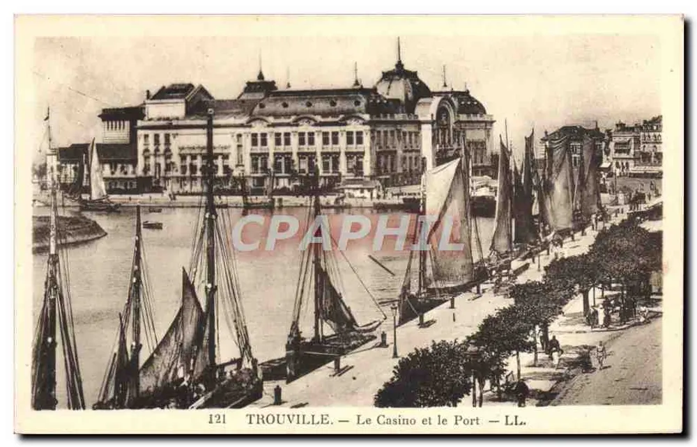 Trouville — Das Casino und der Hafen — LL. — n° 121 - Vorderseite