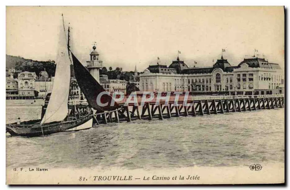 Trouville — Das Casino und die Mole — G. F. La Havre, n°81 - Vorderseite