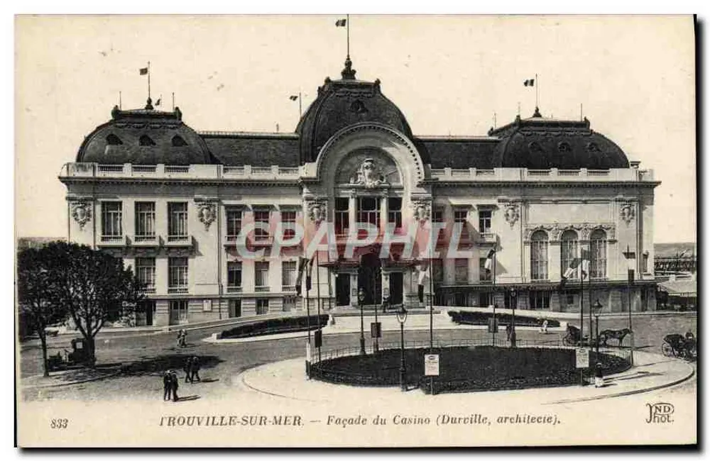 TROUVILLE-SUR-MER — Fassade des Casinos (Durville, Architekt) - Vorderseite