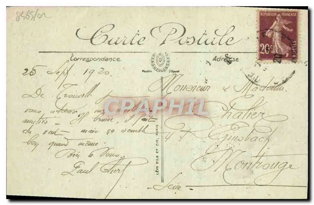 Trouville — Le Casino vu de la jetée — LL. n°96 - Verso