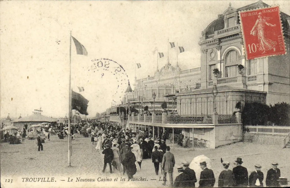 Trouville — Ansicht des neuen Casinos und der Planches — LL, n°123 - Vorderseite