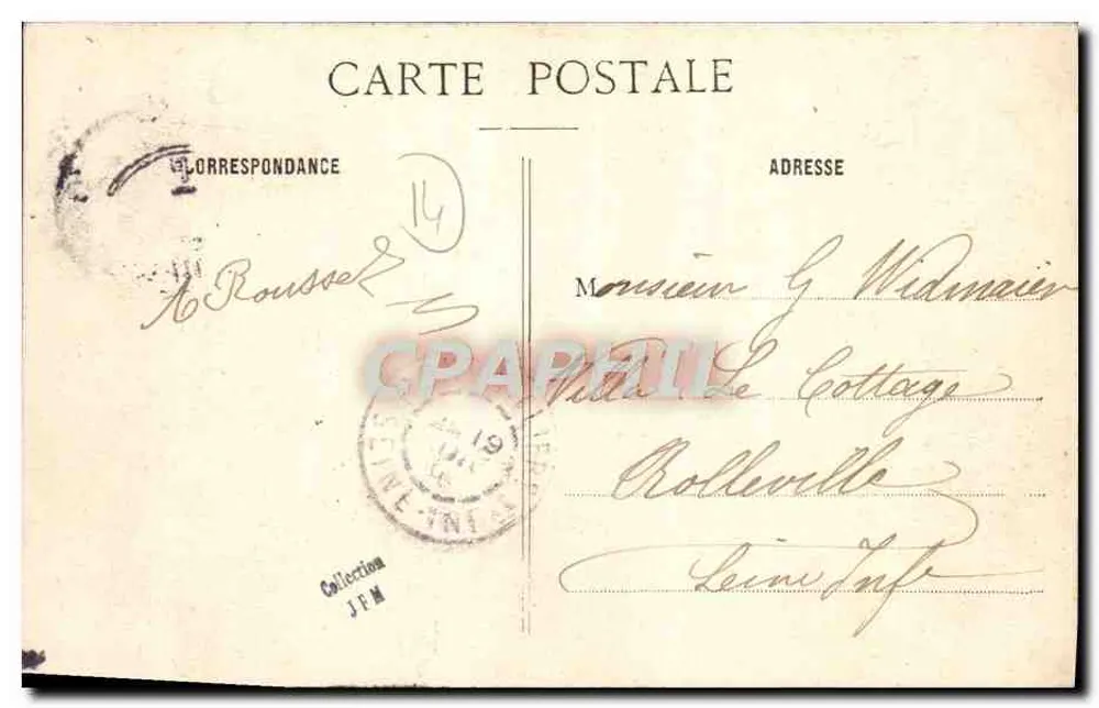Doullens — Lembraça de — L.B. PARIS - Verso