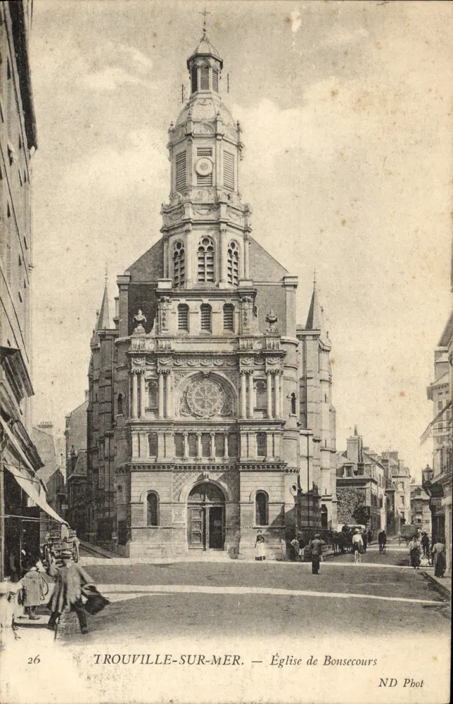 Trouville-sur-Mer — Igreja de Bonsecours — ND Phot - Frente