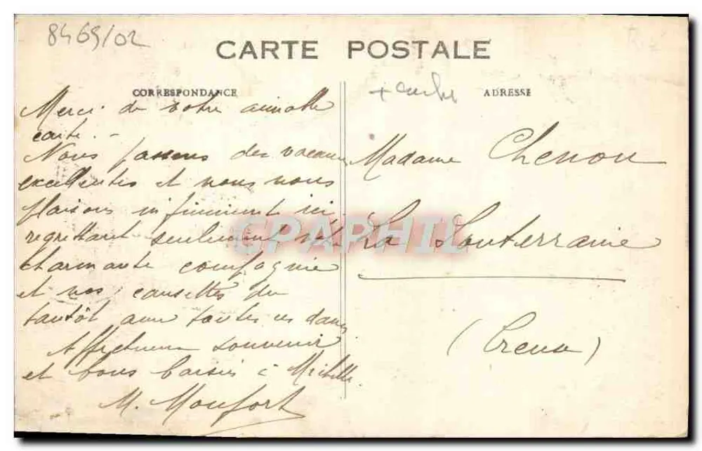 Trouville — Die Königin der Strände. Die Hotels von Paris und das Palais aus der Strandperspektive. - Rückseite