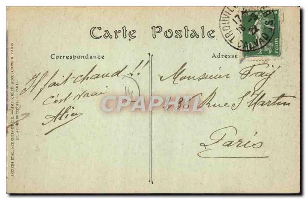 Trouville-sur-Mer — Trouville Palace — JND Phot. - Verso
