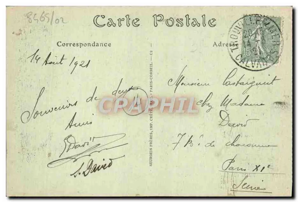 Trouville-sur-Mer — Das Hotel des Roches-Noires — Verlag YND Phot. Nr. 509 - Rückseite