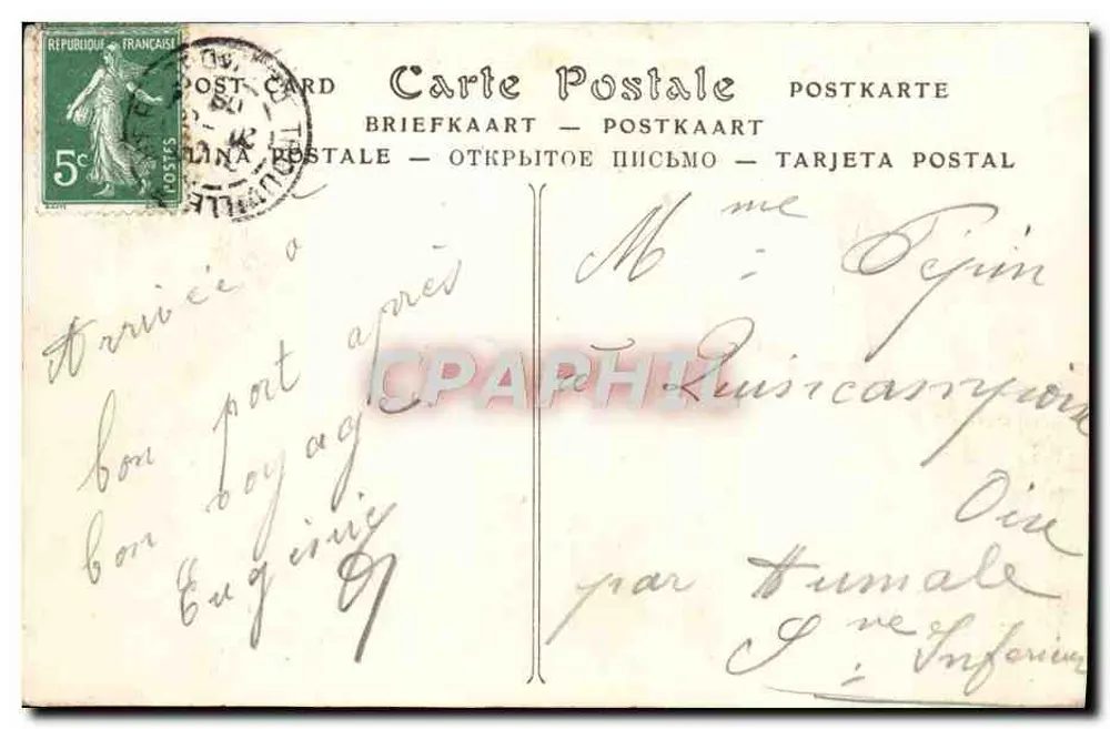 Trouville-sur-Mer — Le Bac de Deauville — éditeur Salvador - Verso