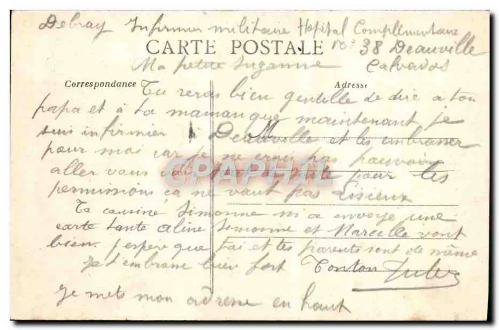 TROUVILLE — Rettungsboot in einem Sturm — Sammlung Delâtre - Rückseite