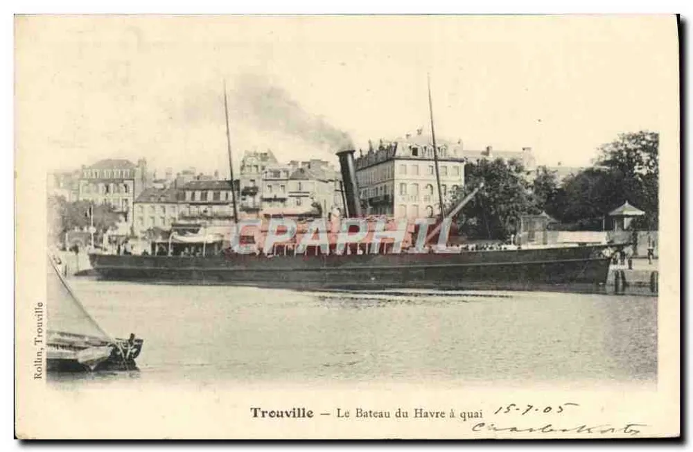Trouville — Ansicht des Havre-Schiffes am Kai — Rollin, Trouville - Vorderseite