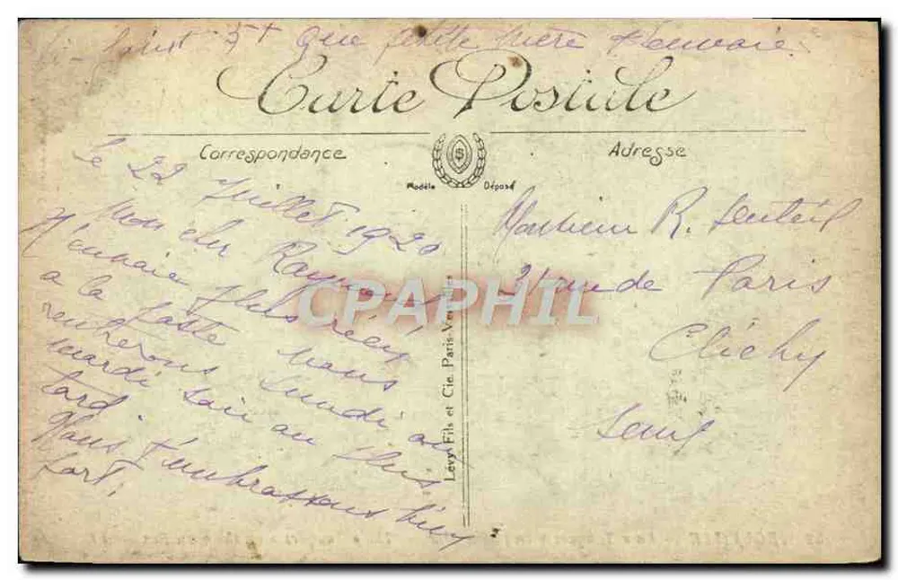 TROUVILLE — Ansicht der 'Touques' auf offener See — Levy Frères & Cie, n° 52 - Rückseite