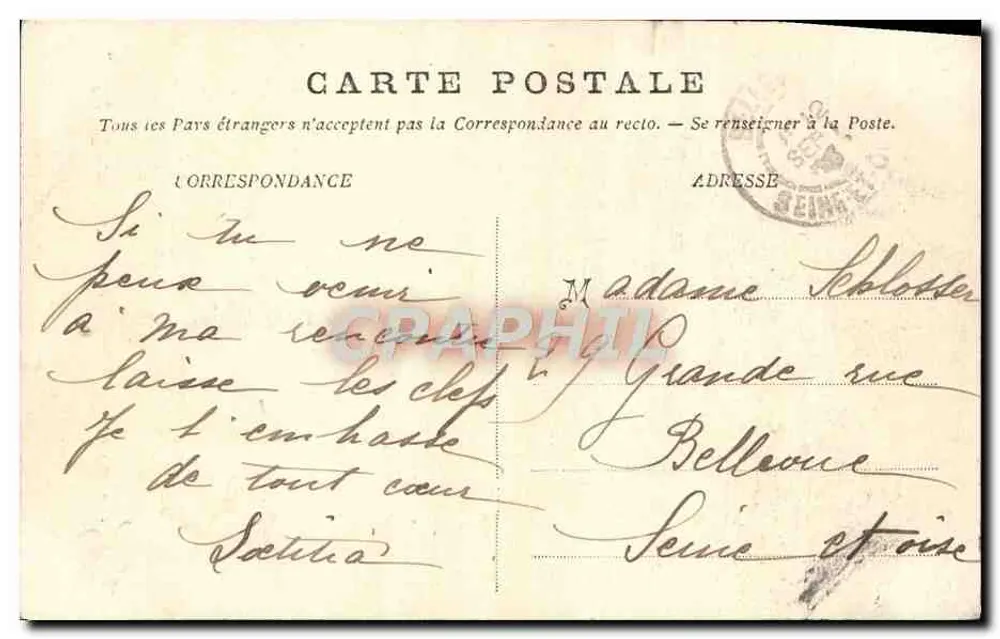 Trouville — O Calvaire — Editora Desconhecida, n° 5379 - Verso