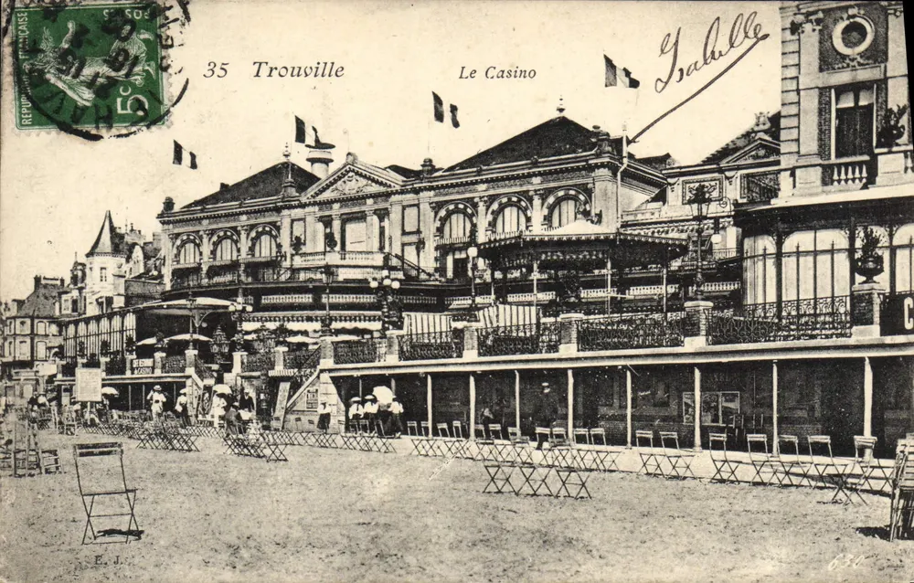 Trouville — O Casino — Editor E.J. n°35 - Frente