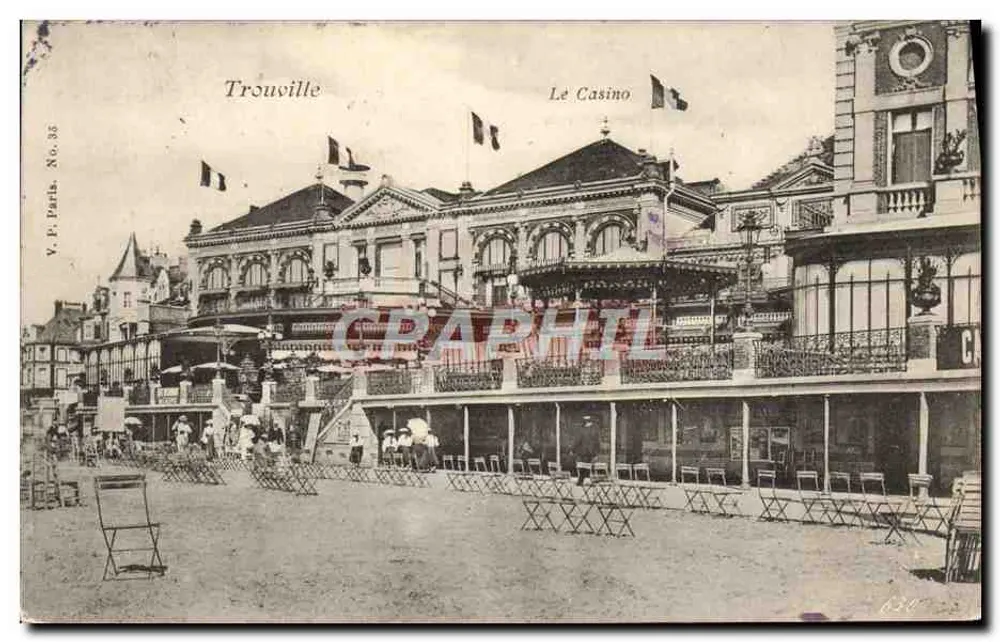 Trouville — O Casino — Y.P. Parks, No. 35 - Frente