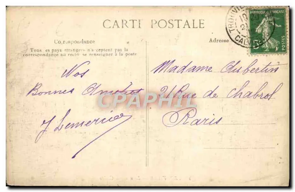 Trouville — Das neue Casino — Verlag BPD, Nr. 2 - Rückseite