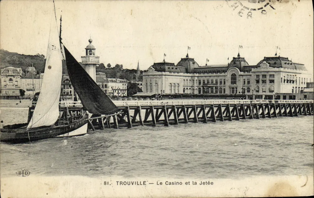 Trouville — Das Casino und die Mole — Verlag B.D. Nr. 81 - Vorderseite