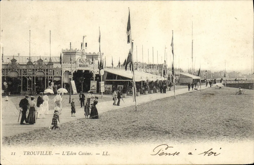Trouville — Il Casinò Eden — LL. — Imprimerie Nouvelle Photographique, Paris - Recto